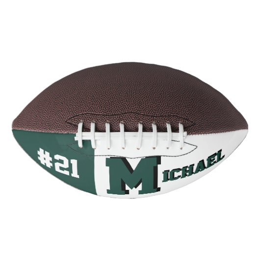 Ballon De Foot Monogramme vert et blanc (Devant)