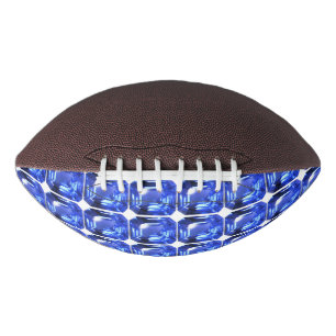 Ballon De Foot Motif bleu carré