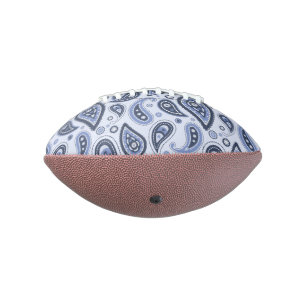 Ballon De Foot Motif Blue Paisley