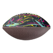 Ballon De Foot Motif couleur Abstrait Memphis Lines (Tourné à 270°)