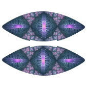 Ballon De Foot Motif d'art fractal 3D rose violet turquoise (Panneaux)