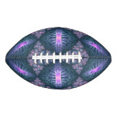 Ballon De Foot Motif d'art fractal 3D rose violet turquoise (Devant)