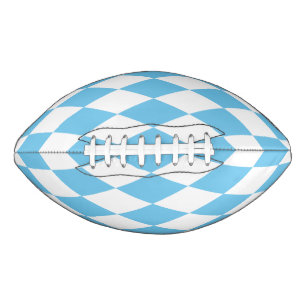 Ballon De Foot Motif de drapeau bavarois en losanges bleu et blan