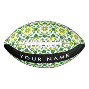 Ballon De Foot Motif de feuille, feuilles vertes, votre nom