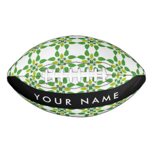 Ballon De Foot Motif de feuille, feuilles vertes, Votre nom