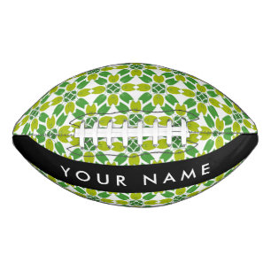 Ballon De Foot Motif de feuille, feuilles vertes, votre nom
