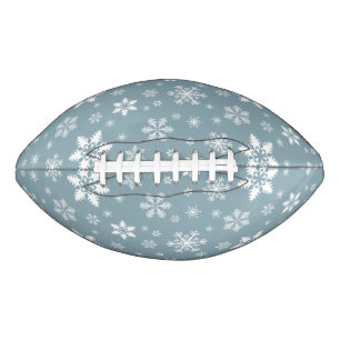 Ballon De Foot Motif de flocon de neige, flocons blancs, neige, g