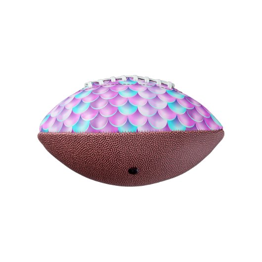 Ballon De Foot motif de sirène holographique bleu violet (Tourné à 270°)