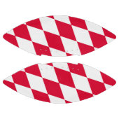 Ballon De Foot Motif du drapeau diamant de Bavière rouge et blanc (Panneaux)