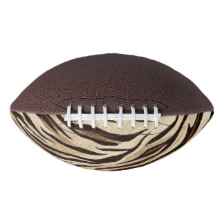 Ballon De Foot Motif esthétique vintage zèbre marron chocolat