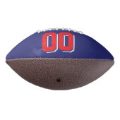 Ballon De Foot NAVY BLUE RED ET BLANC Custom Football (Tourné à 270°)