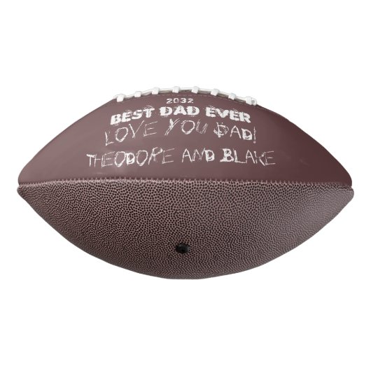 Ballon De Foot Noël Meilleur papa Ever 2 Photo Collage Unique Amu (Tourné à 270°)