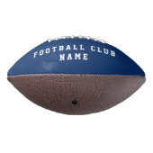 Ballon De Foot Nom du club Logo Rouge Bleu (Tourné à 270°)