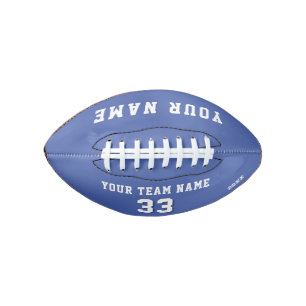 Ballon De Foot Nom du joueur bleu et nom de l'équipe