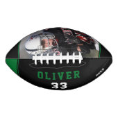 Ballon De Foot Nom du joueur noir vert Photo (Devant)