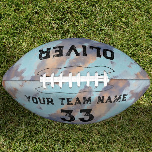 Ballon De Foot Nom et numéro du lecteur personnalisé Aquarelle de