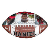 Ballon De Foot Nom moderne et textuel photo Keepsaké cadeau (Devant)