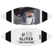 Ballon De Foot Nom noir et blanc Numéro d'équipe Photo (Panneaux)