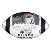 Ballon De Foot Nom noir et blanc Numéro d'équipe Photo (Devant)