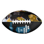 Ballon De Foot Numéro Jersey | Monogramme bleu de graduation (Devant)