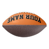 Ballon De Foot ORANGE BLACK ET BLANC Football Personnalisé (Tourné à 90°)