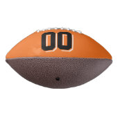 Ballon De Foot ORANGE BLACK ET BLANC Football Personnalisé (Tourné à 270°)
