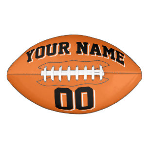 BALLON DE FOOT ORANGE NOIR ET BLANC