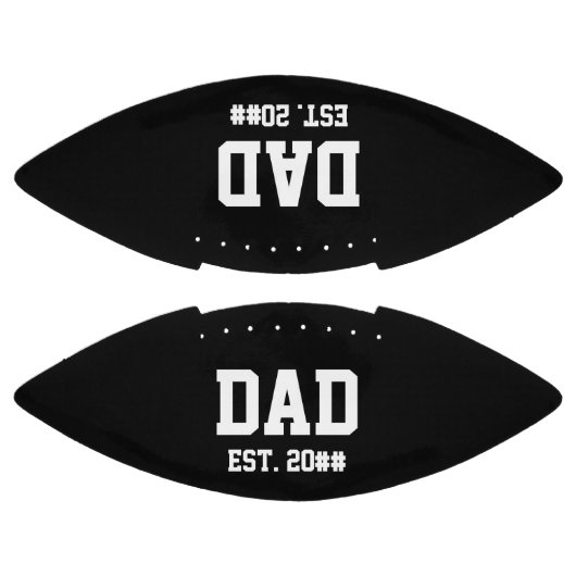 Ballon De Foot Papa Est. Année décennale Noir et Blanc (Panneaux)