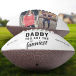 Ballon De Foot Papa, tu es le père le plus drôle de la 2ème journ<br><div class="desc">Papa, tu es le football photo le plus drôle du jour 2 du Père. Le plus drôle papa 2 football modèle photo. Personnalisez-le avec 2 photos et noms. Le texte est de la typographie moderne noire. Vous pouvez modifier n'importe quel texte sur le football ou l'effacer. Un cadeau parfait pour...</div>