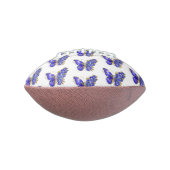 Ballon De Foot Papillon saphir à fleurs (Tourné à 90°)