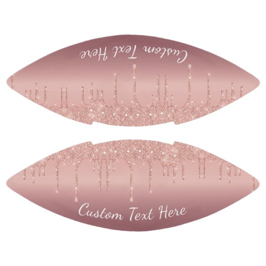 Ballon De Foot Parties scintillant rose Gold Blush personnalisé T (Panneaux)