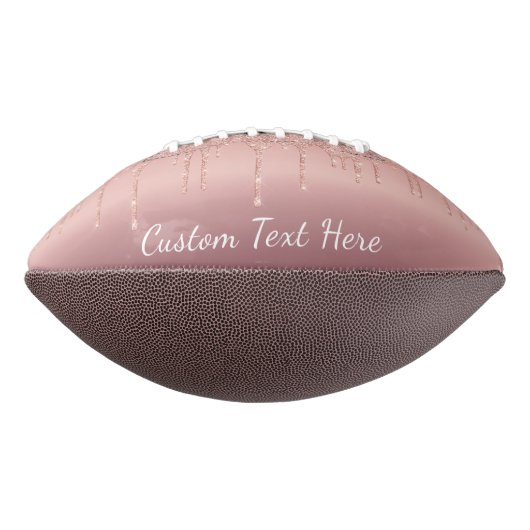 Ballon De Foot Parties scintillant rose Gold Blush personnalisé T (Tourné à 90°)