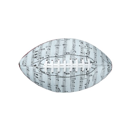 Ballon De Foot Partition musicale bleue (Devant)