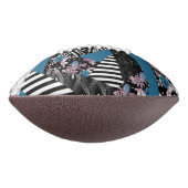 Ballon De Foot patchwork bleu, populaire, patchwork, folle, rusti (Tourné à 90°)