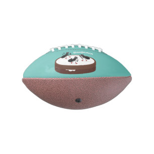 Ballon De Foot Patinage sur glace de fourmis joyeuses sur dessin 