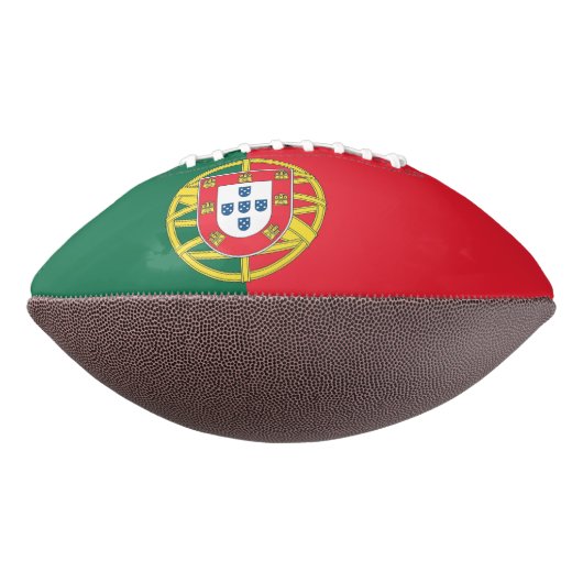 Ballon De Foot Patriotic american football with flag of Portugal (Tourné à 270°)
