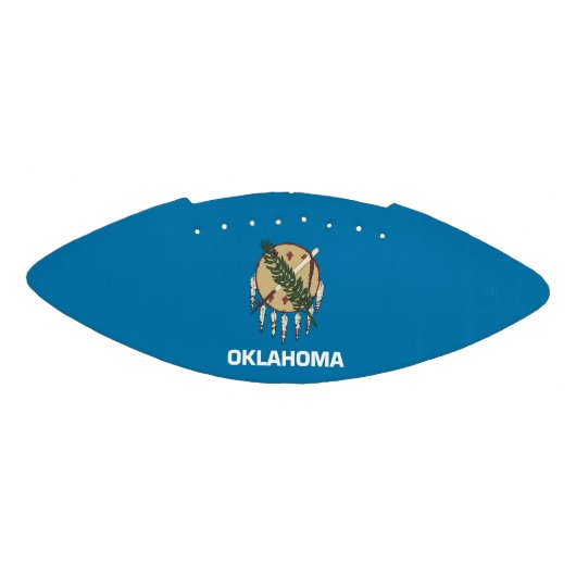 Ballon De Foot Patriotic american football with Oklahoma flag (Panneau)