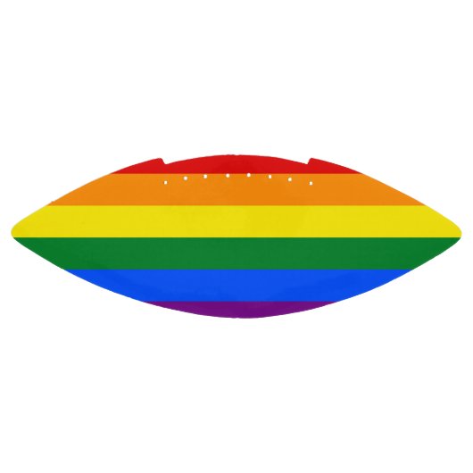Ballon De Foot Patriotic american football with Pride LGBT (Panneau)