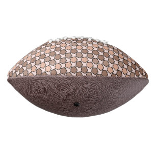 Ballon De Foot Pentagones Brown symétriques avec bordures en poin