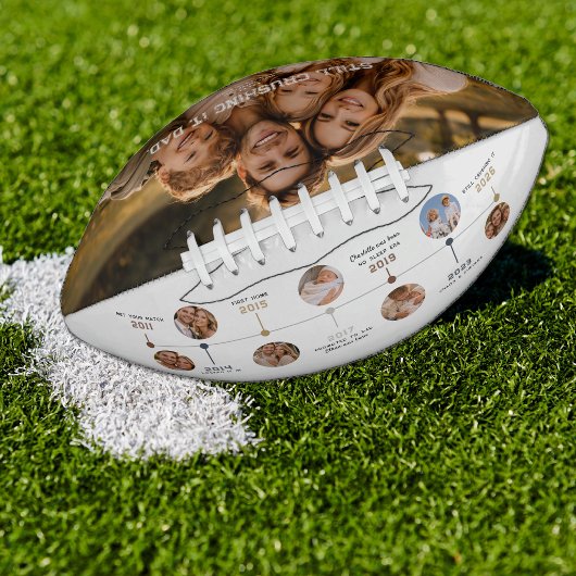 Ballon De Foot Personalized Dad Timeline Photo Keepsake