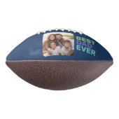 Ballon De Foot Photo avec Best Dad Ever - Whimsical Greeting Blue (Tourné à 90°)