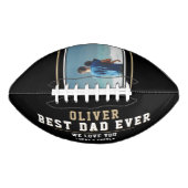 Ballon De Foot Photo de la Fête des Pères du Meilleur Père Noir M (Devant)