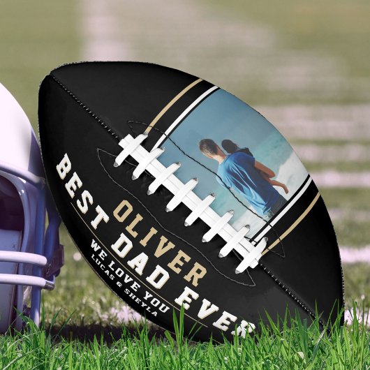 Ballon De Foot Photo de la Fête des Pères du Meilleur Père Noir M