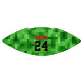 Ballon De Foot Pixilation Grass Player Nom Numéro Cool (Panneau)