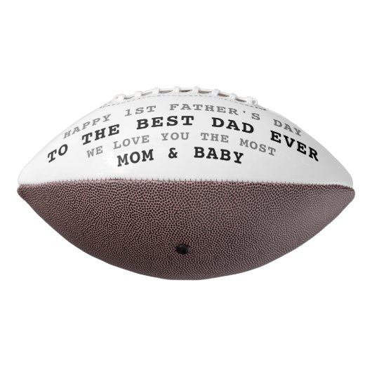 Ballon De Foot Première Fête des pères Meilleur papa Ever 4 Colla (Tourné à 270°)