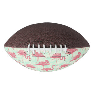 Ballon De Foot Preppy Chic Elegant Pink Flamingo Motif