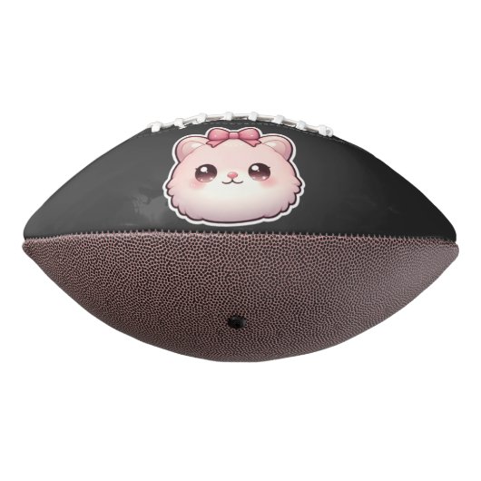 Ballon De Foot Princesse Féline Design Rose Bowbow (Tourné à 270°)