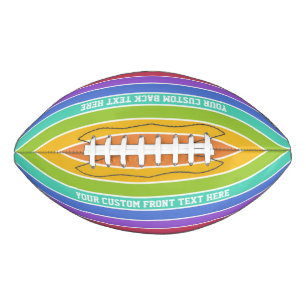 Ballon De Foot Rainbow Colors custom football