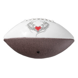 Ballon De Foot Red Angel Coeur avec ailes