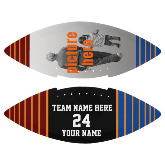 Ballon De Foot Red Blue Black Nom de l'équipe Photo (Panneaux)